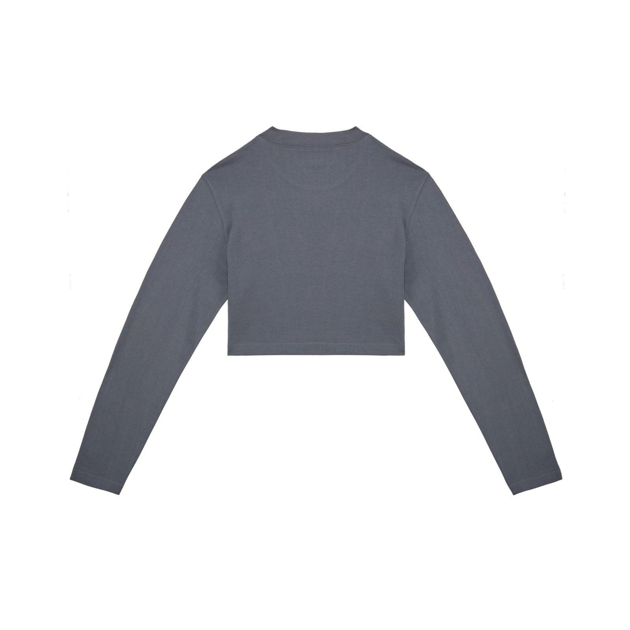 Soon Embroidery L/S Crop T-Shirt - SOON TO BE ANNOUNCED