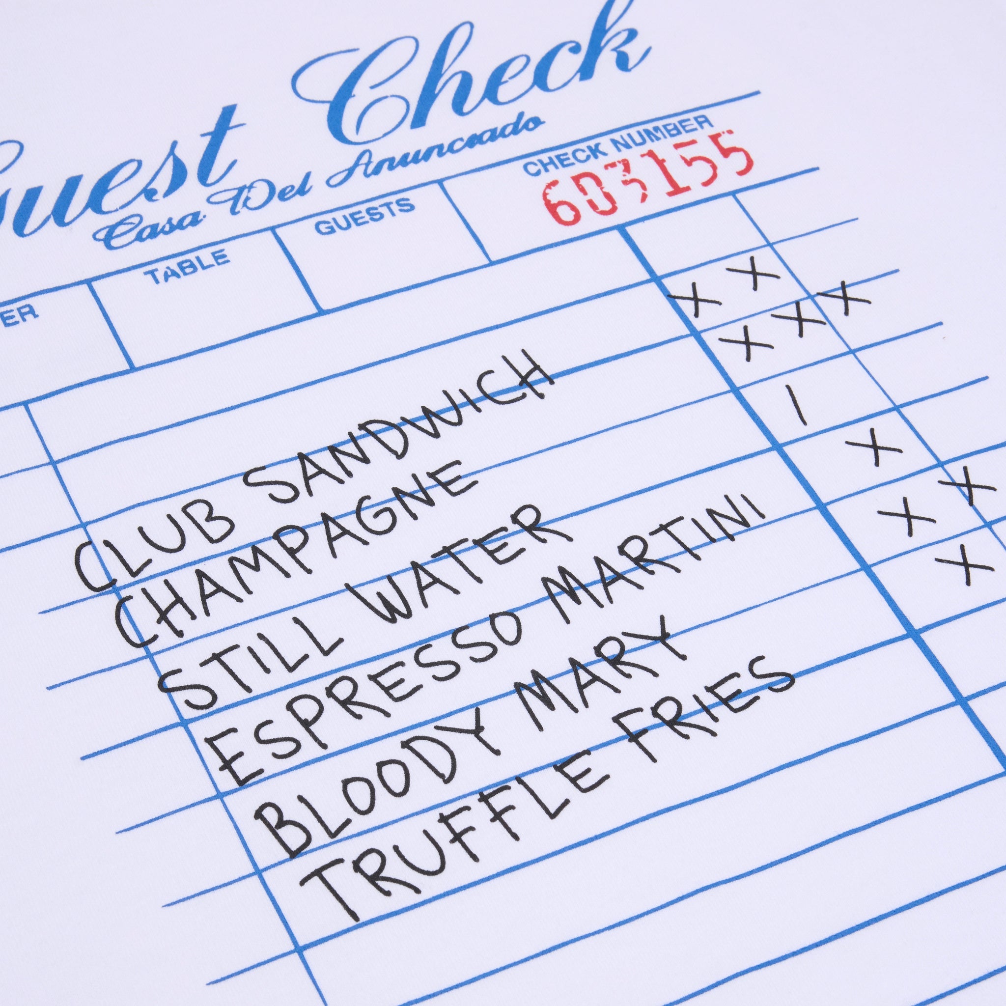 Guest Check T-Shirt - SOON TO BE ANNOUNCED
