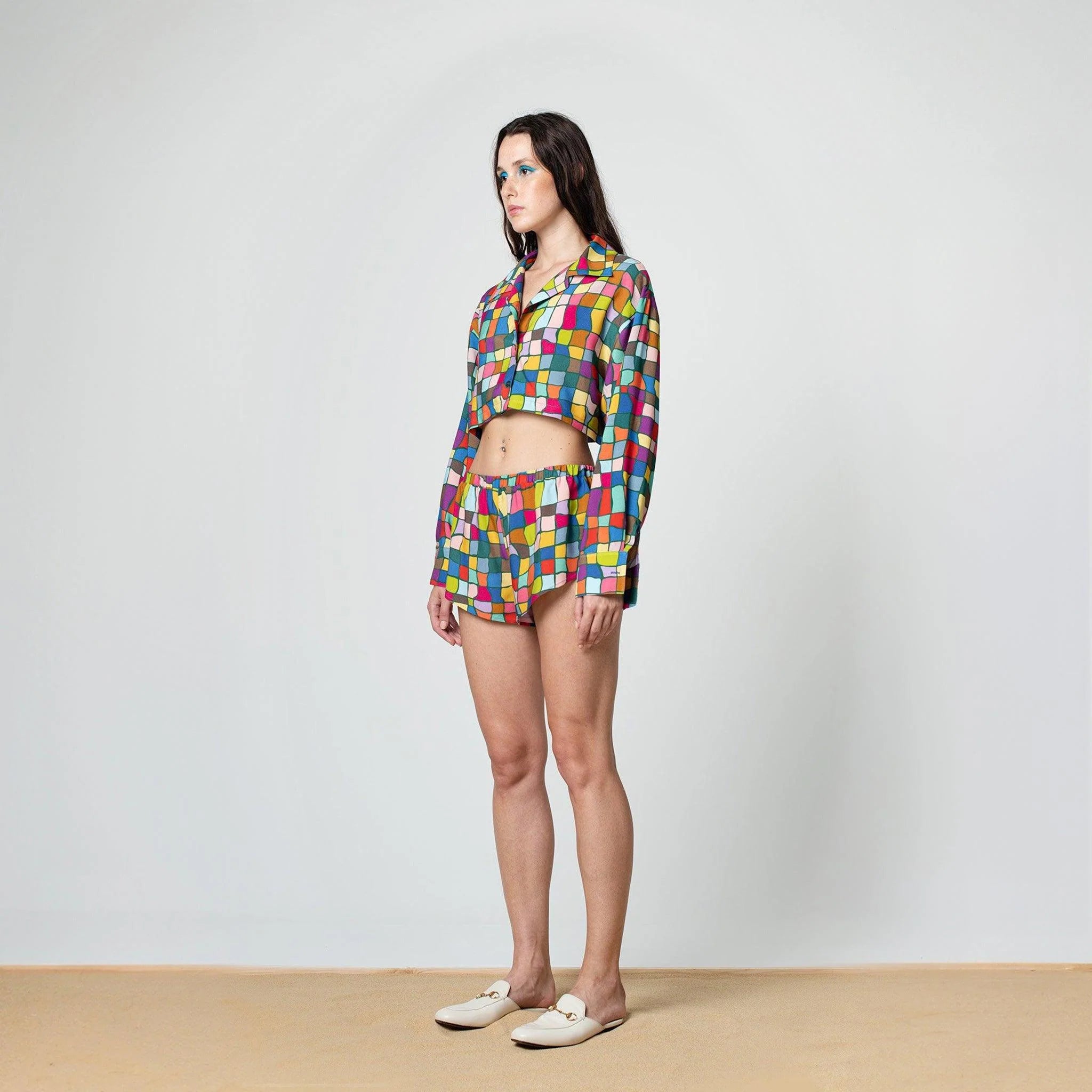 Multicolor Crop Shirt - SOON TO BE ANNOUNCED