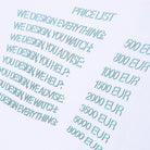 Price List T-Shirt - SOON TO BE ANNOUNCED
