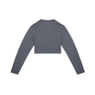Soon Embroidery L/S Crop T-Shirt - SOON TO BE ANNOUNCED