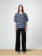 Black/Blue Umbrella Bowling Shirt - SOON TO BE ANNOUNCED