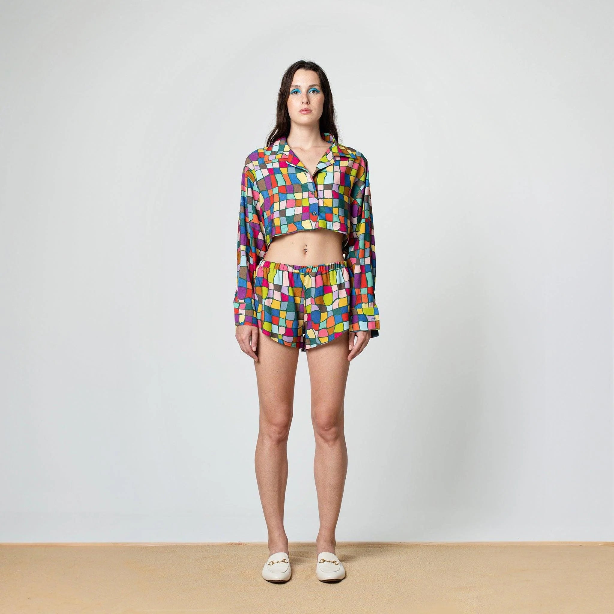 Multicolor Crop Shirt - SOON TO BE ANNOUNCED