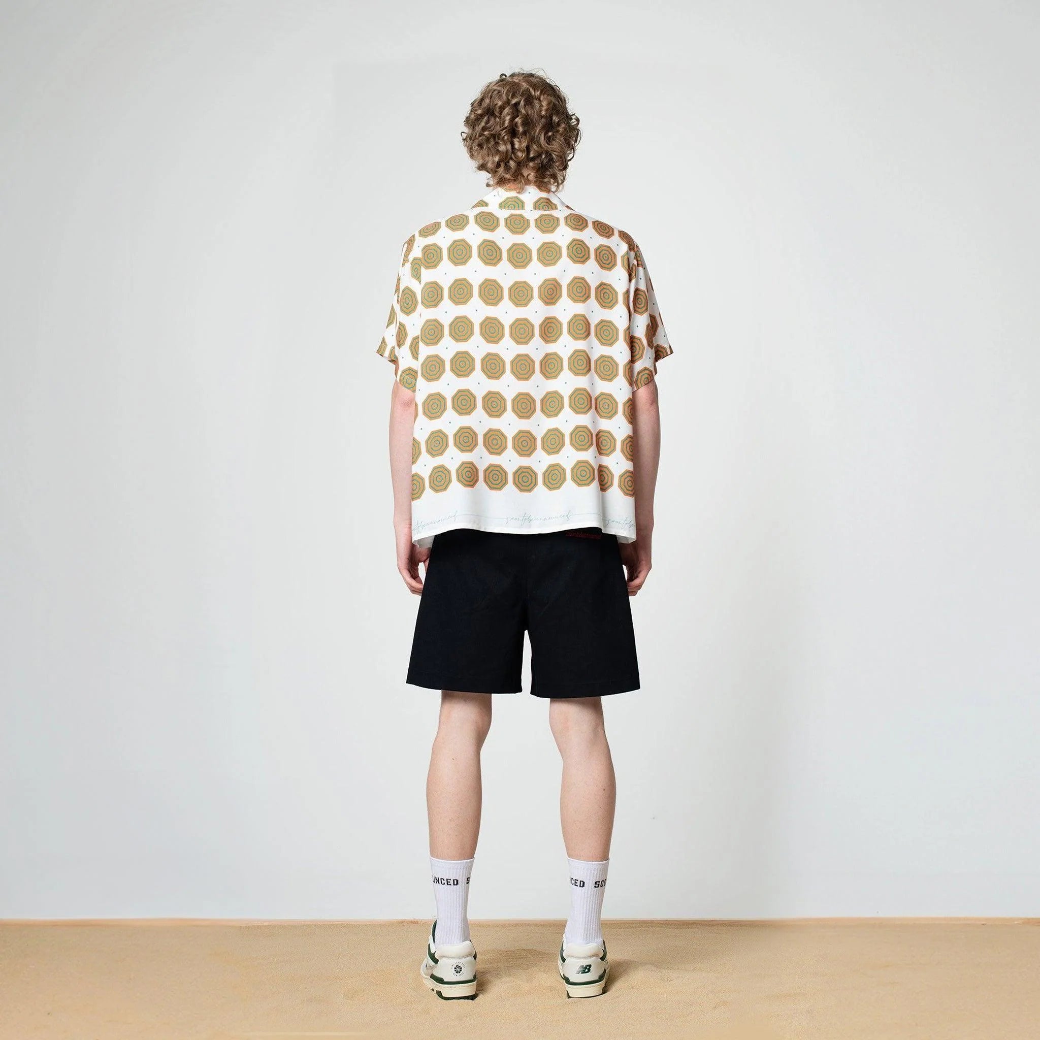 White/Orange Umbrella Bowling Shirt - SOON TO BE ANNOUNCED