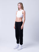 Kadın Halter Yaka Crop Bluz | STBA White / XS