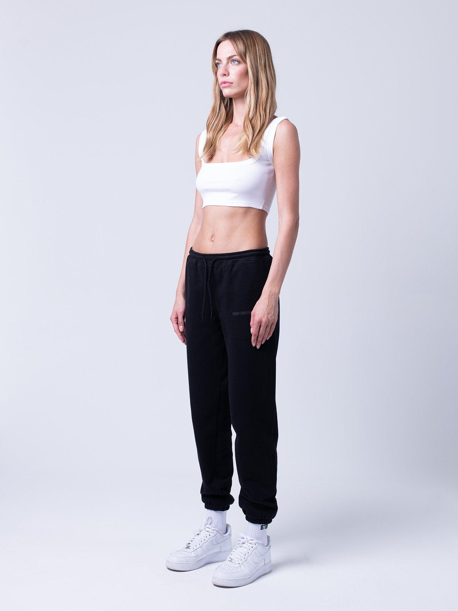 Kadın Kare Yaka Crop Bluz | STBA White / XS